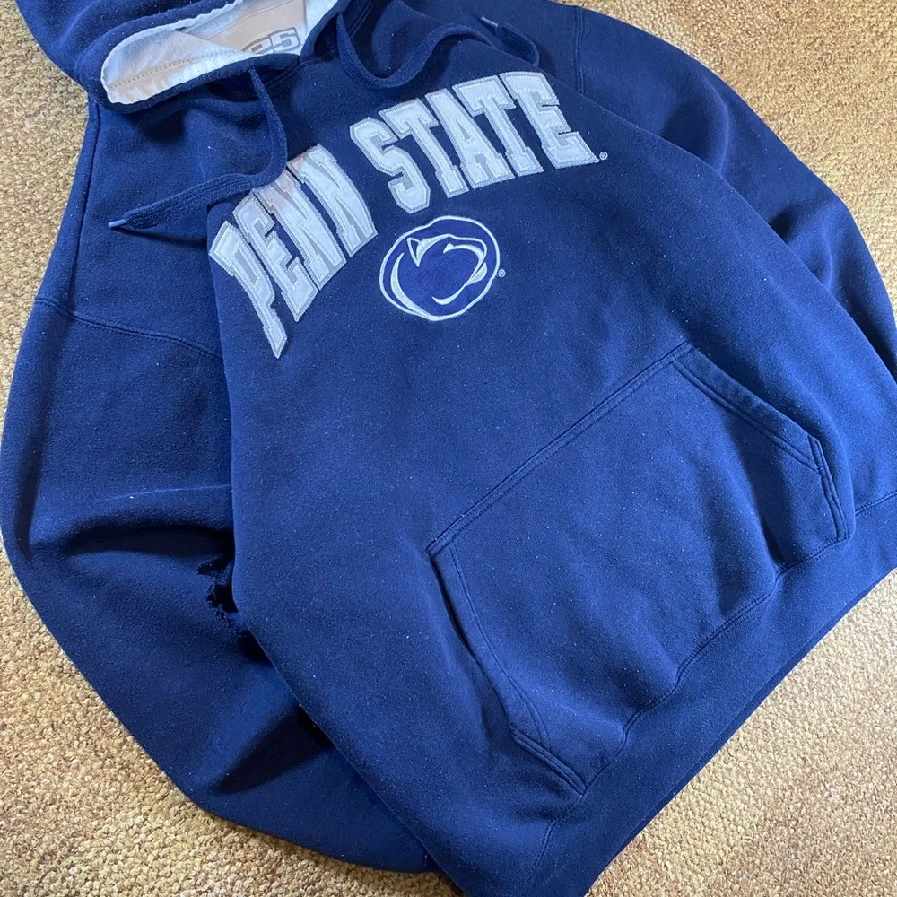 Vintage y2k Penn State hoodie with a distressed look - Picture 3 of 9